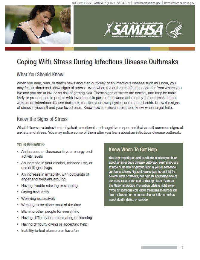 Coping with Stress During Infectious Disease